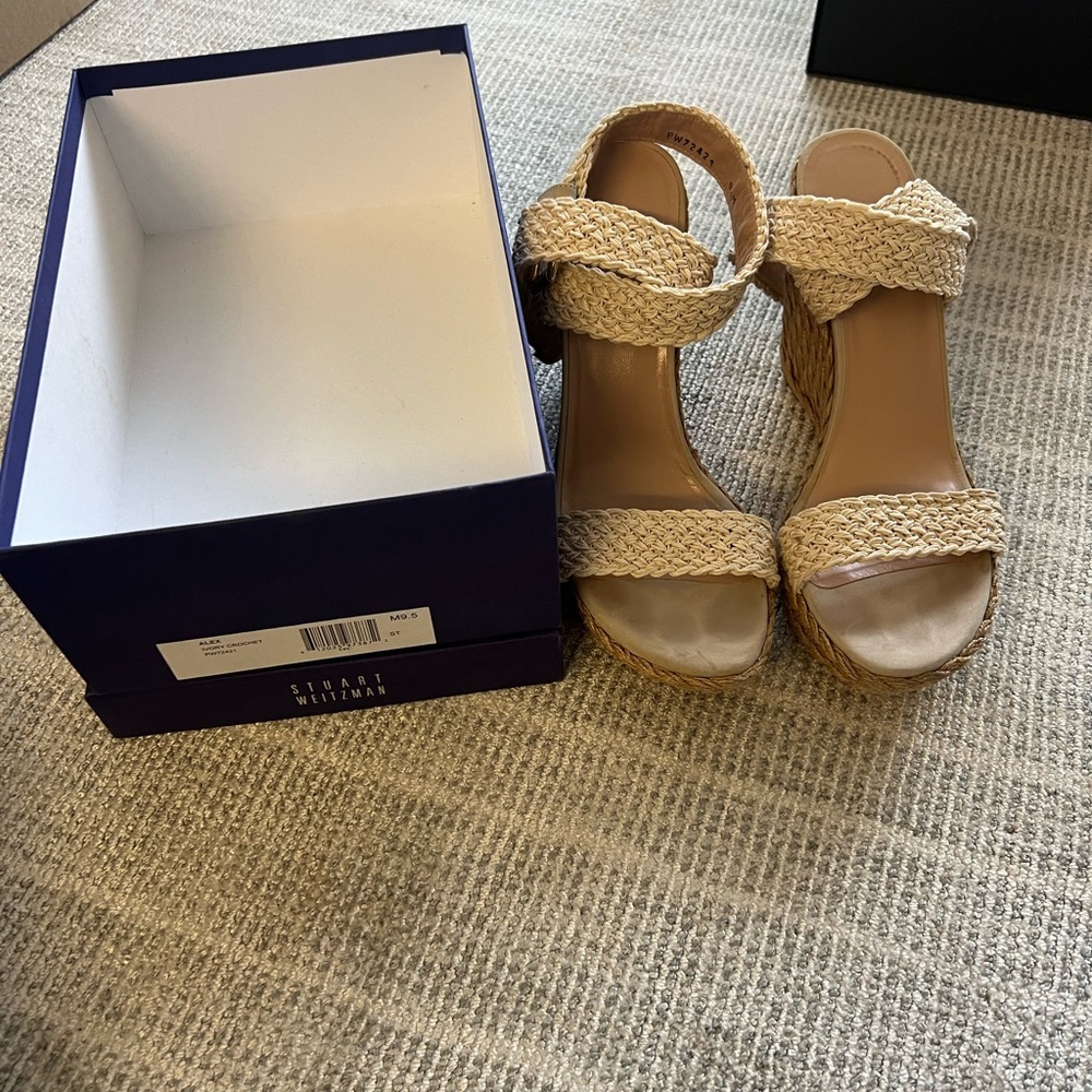 Ivory Stuart Weitzman Alex Wedge